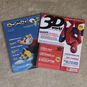 3D World and Animation Reporter Magazines, 2002